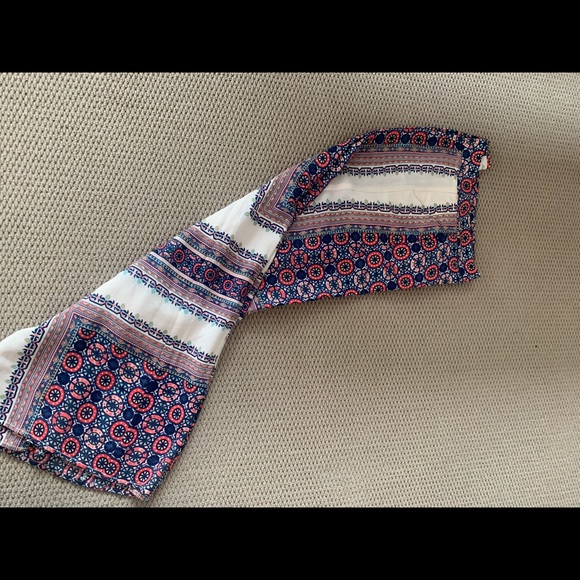 Elevenses Anthropologie Boho Print Wide Leg Pants - Picture 2 of 4